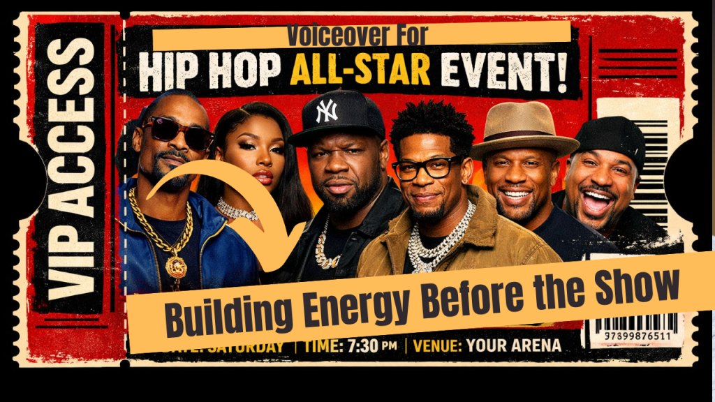 Voiceover for Hip Hop Concert Promos Building Energy Before the Big Show